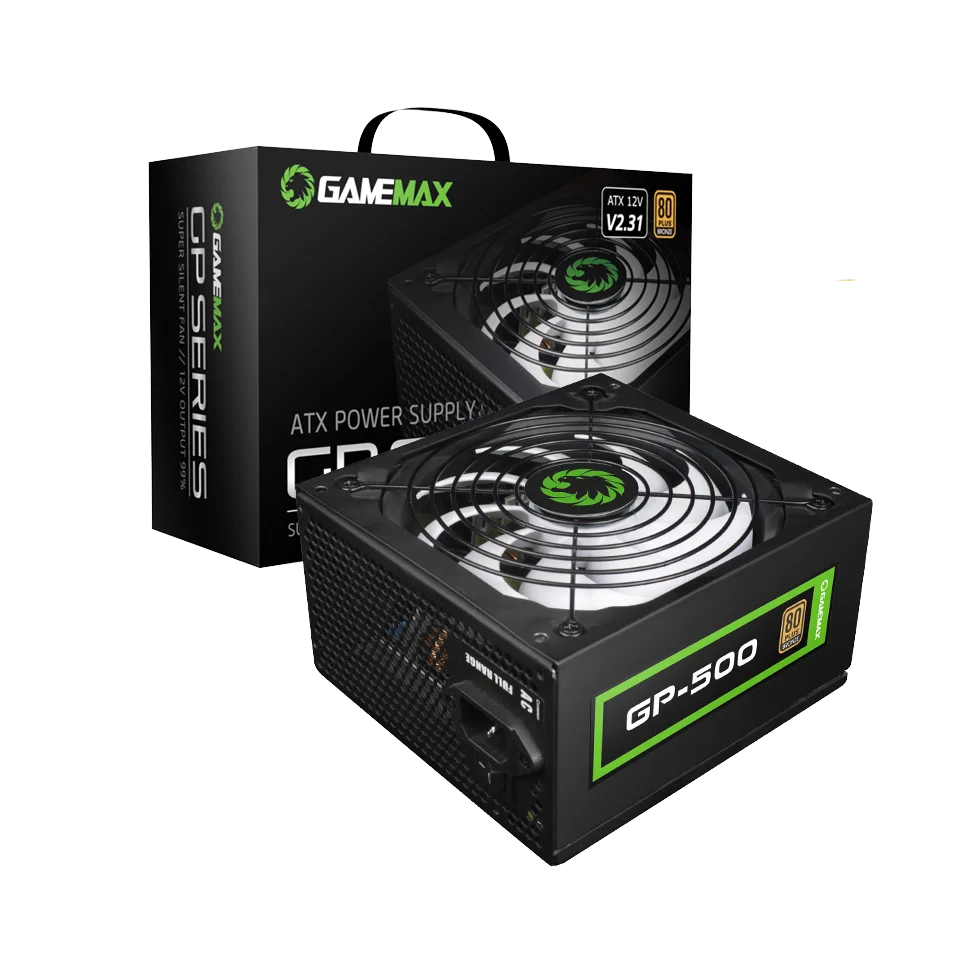 Brand New Gamemax Rgb550w 80+ Gold Pc Atx 550w Power Supply Apfc Psu