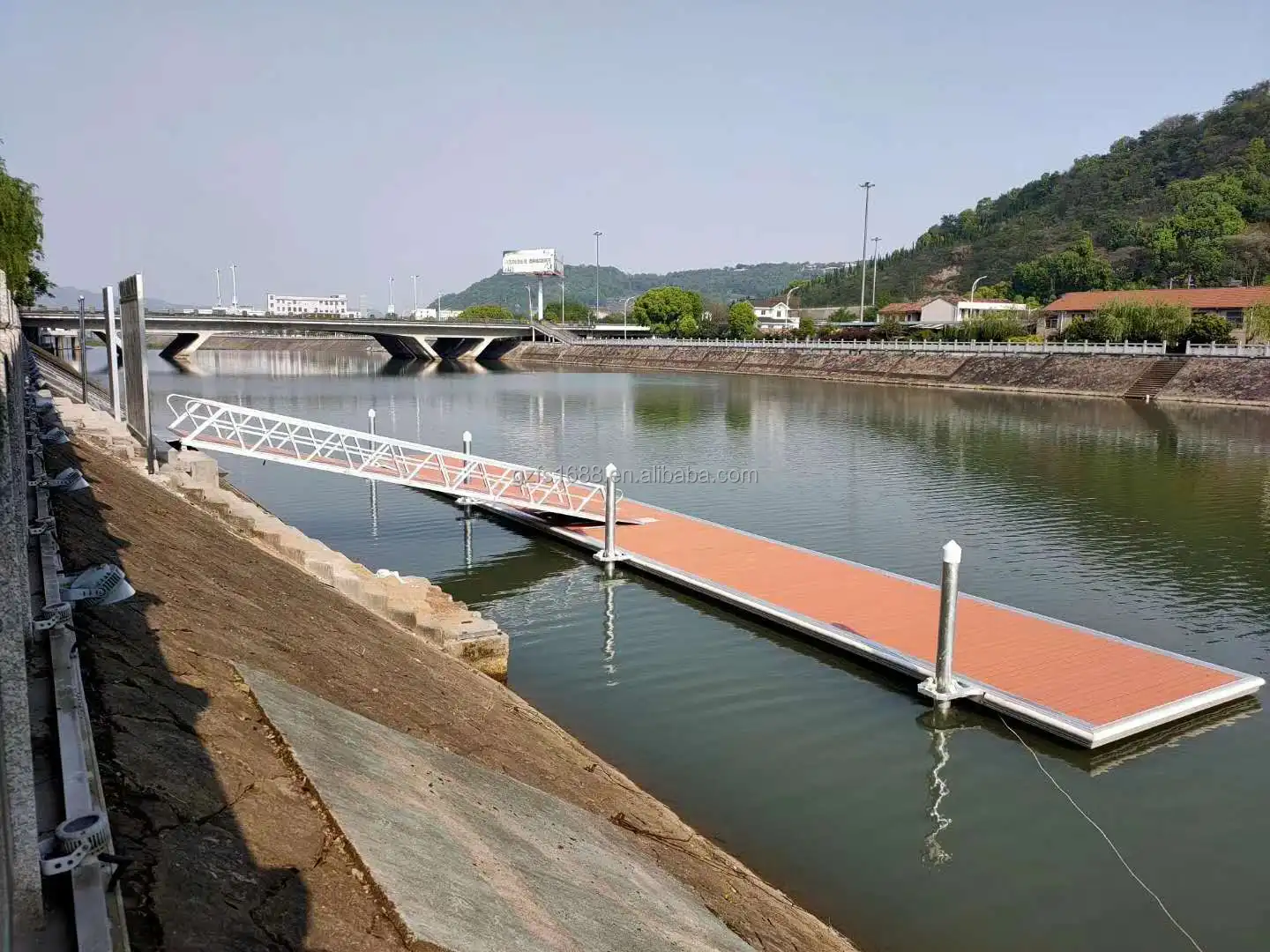 Floating Dock Jetty Marina Engineering Design Tourist Dock Cruise Ships Passenger Transportation Corridors Pontoon Yacht Wharf