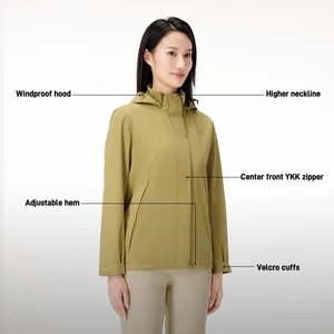 Custom Logo Women's 24 New Autumn Casual Jackets Windproof Waterproof Warm Fleece-Lined for Outdoor Hiking  and Mountaineering