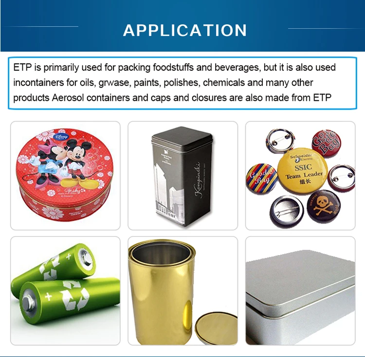 MR Printed Electrolytic ETP Tinplate Sheets Or Coils For Metal Packaging And Making Tin Can