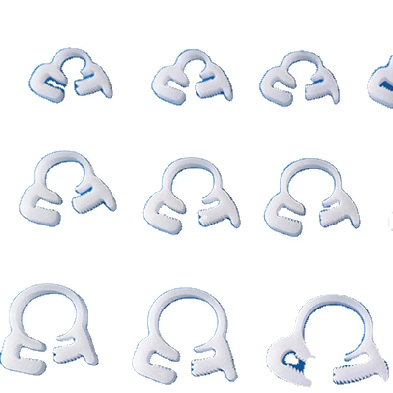 8.6-9.3 Inter Locking Plastic Ratchet White Flexible Hose Clamps