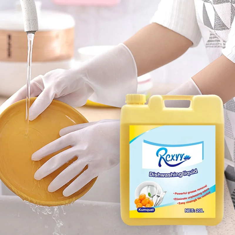 OEM 20L Effective Kumquat Ginger Lemon Orange Household Dishwasher Detergent dishwash Liquid Soap Dishwashing Liquid