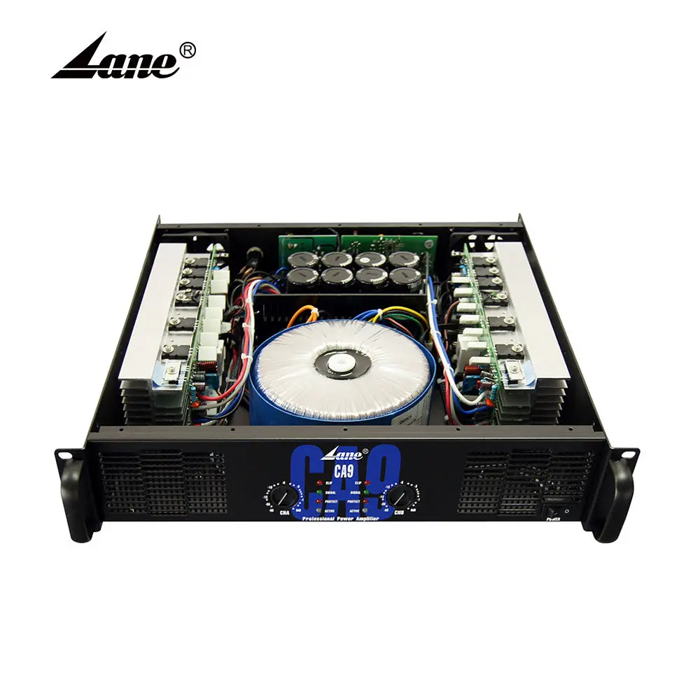 Lane CA9 Amplifier - 2U Class H, 2x600w Professional Audio