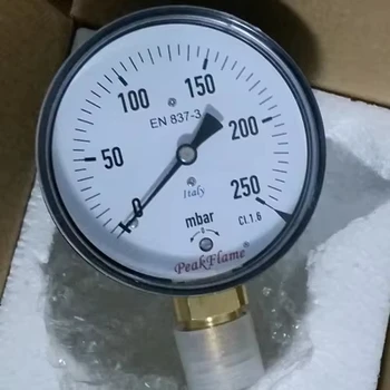 PeakFlame Gas Pressure Gauge,0-250mbar,EN837-3