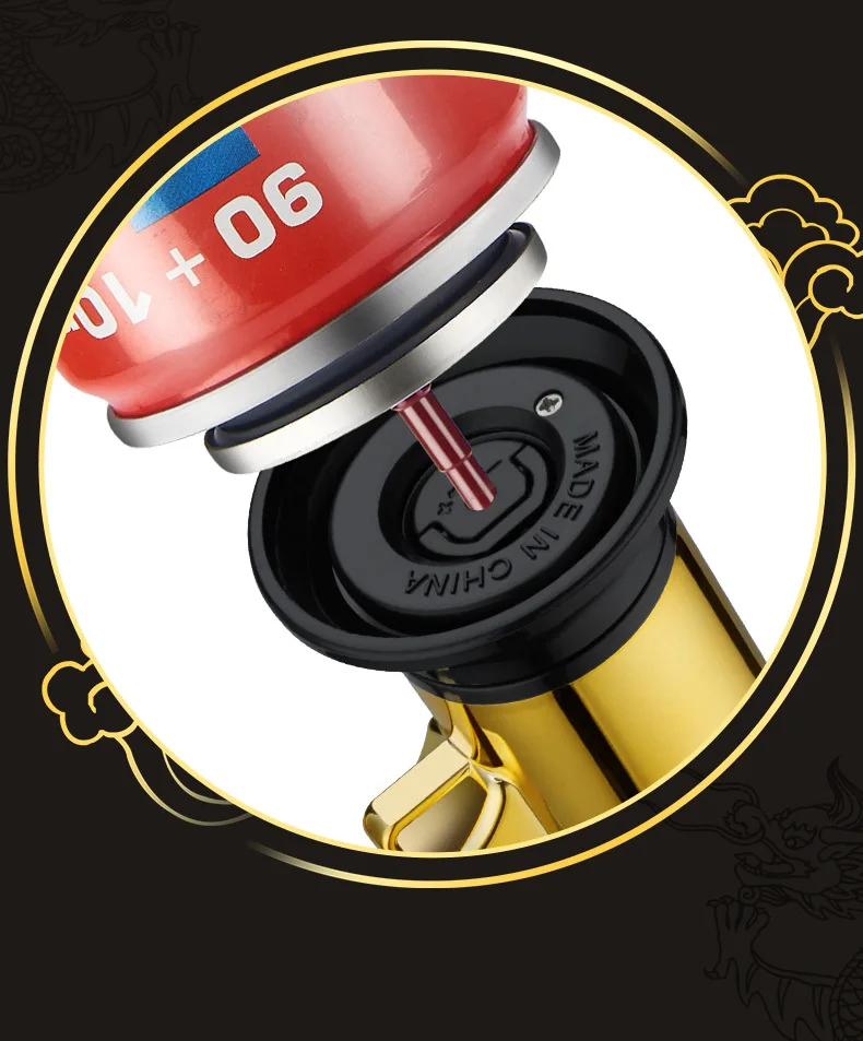 Custom Dragon Model Adjust Jet Flame Torch Lighter Windproof Butane Gas  Lighter for Cigar Cooking