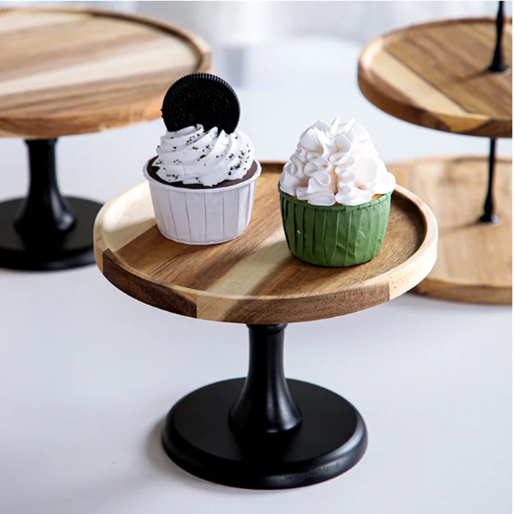 Acacia Wood Cake Stands - Perfect for Events & Display