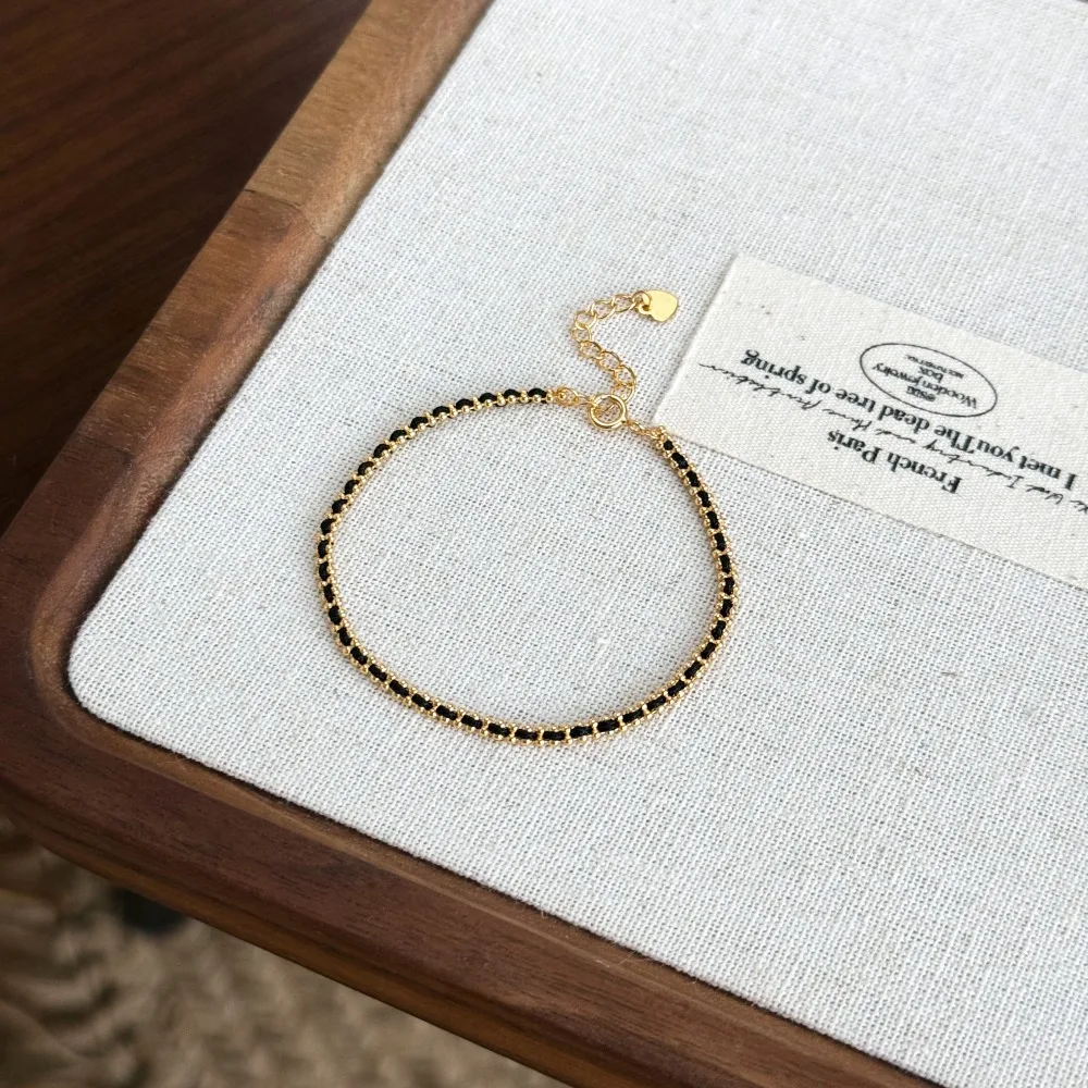 KAKODIY Unique Fine Jewelry 18K Gold Plated 925 Sterling Silver Braided Cord Women's Bracelet & Everyday Dress Up Bracelet detail 5