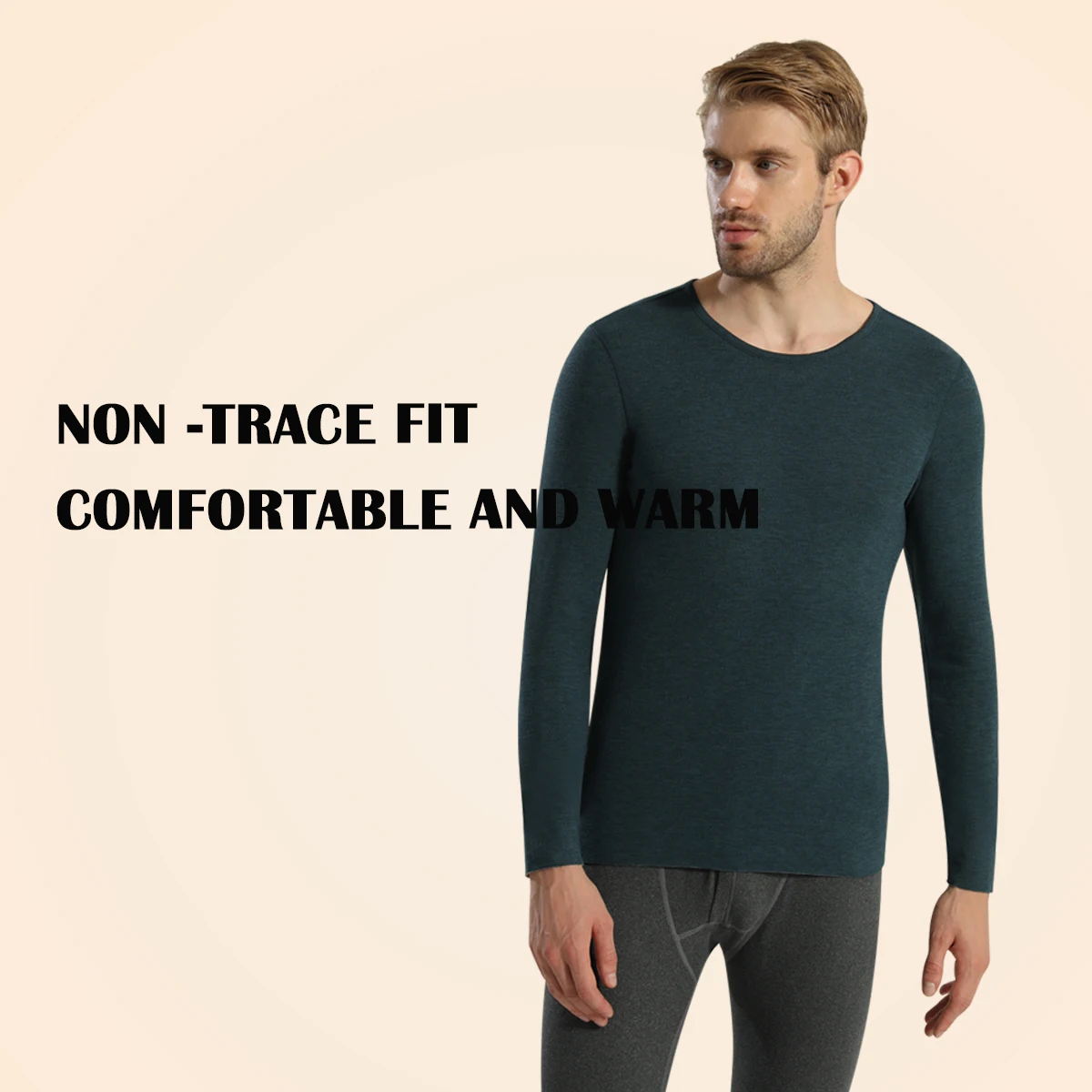 Men’s Seamless Self-Heating Cashmere Thermal Top – Sidiou Winter Wear