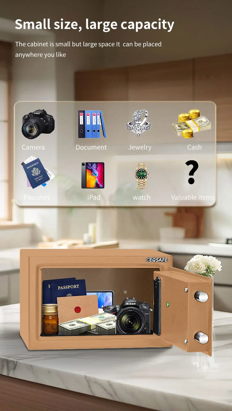 Mini Money Caja Fuerte CE & RoHS Approval Office and Home Small Digital Security Electronic Cajas Fuertes details