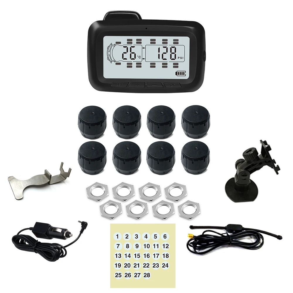 Система контроля давления в шинах, датчик давления в шинах для грузовиков, 8-10-12-14-16-18-22