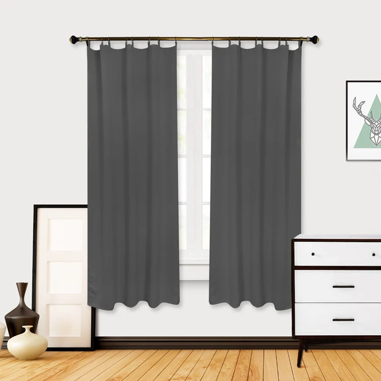 Customized hotel window blackout cotton linen luxury cortinas floreadas de cocina