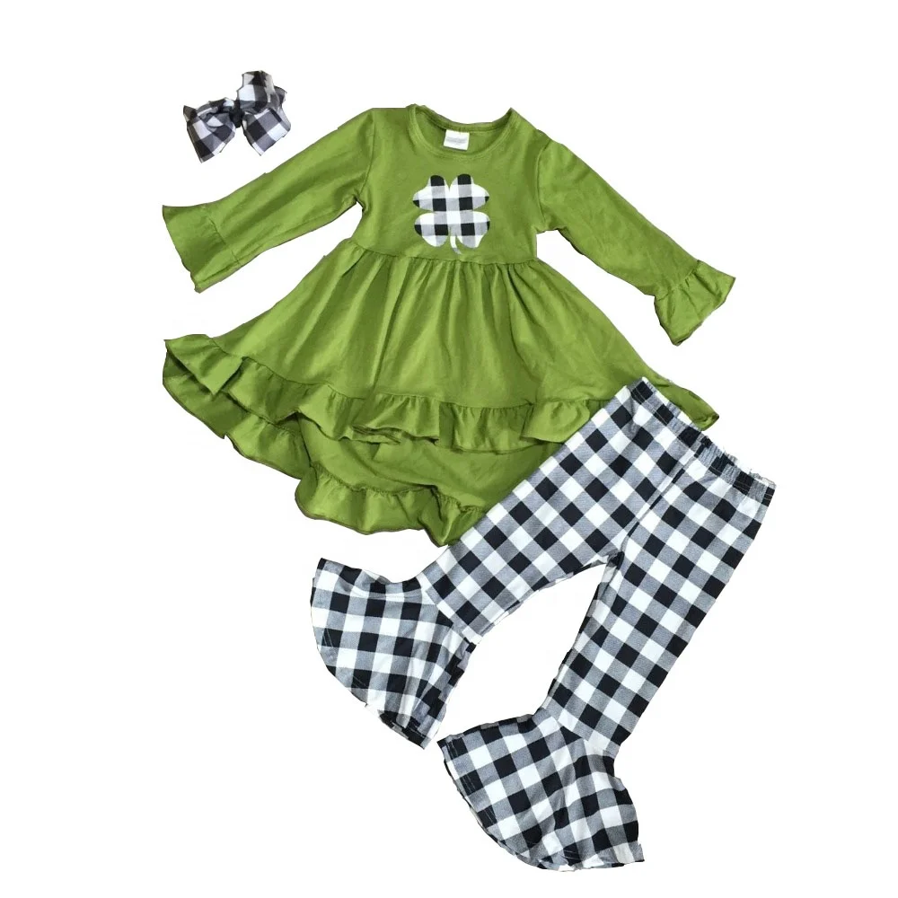 olive green baby girl dress