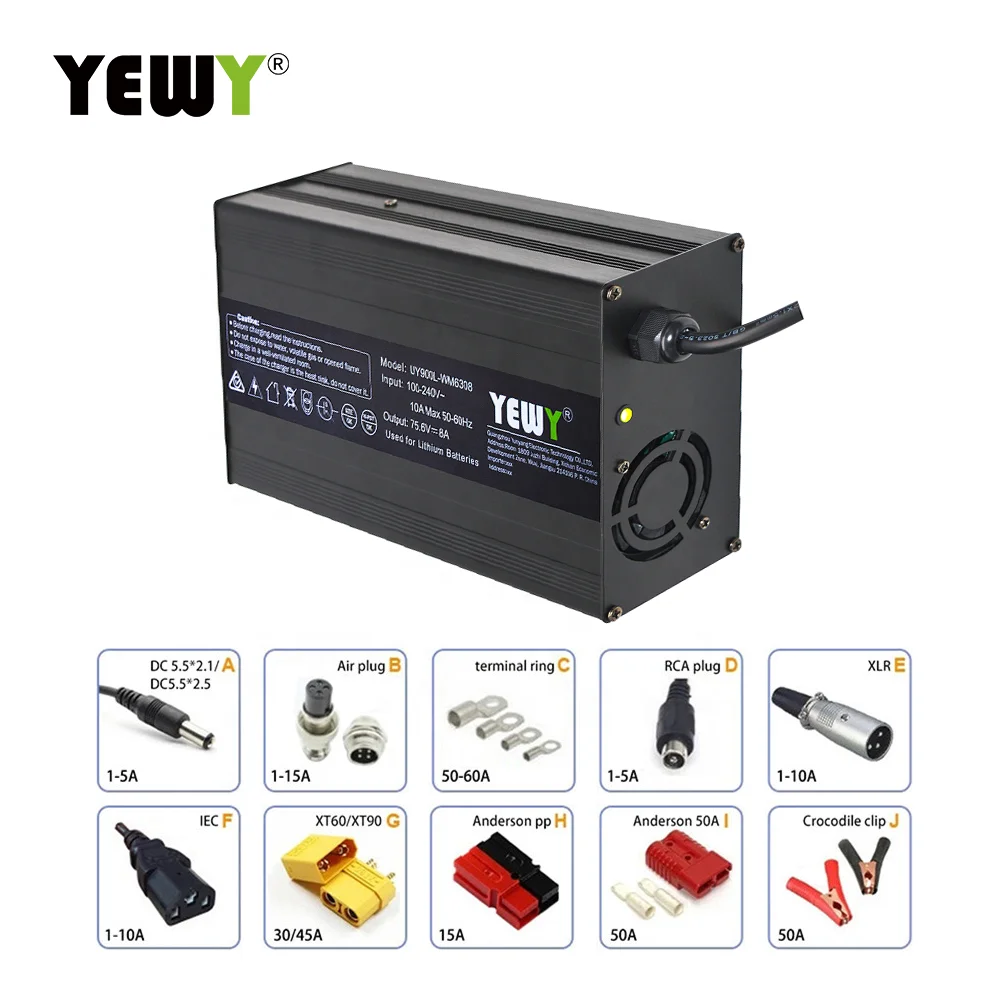 24V 25.6V 15A Lithium LiFePO4 Battery Charger, Charging Voltage 29.2V, With Fan, Aluminum - View #5
