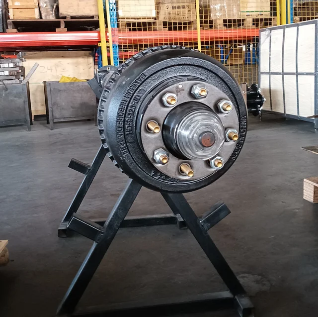 10K Electric Brake Trailer Axle 10000 lb Capacity 74" Hub Face 46" Spring Center 8x6.5 Bolt Pattern