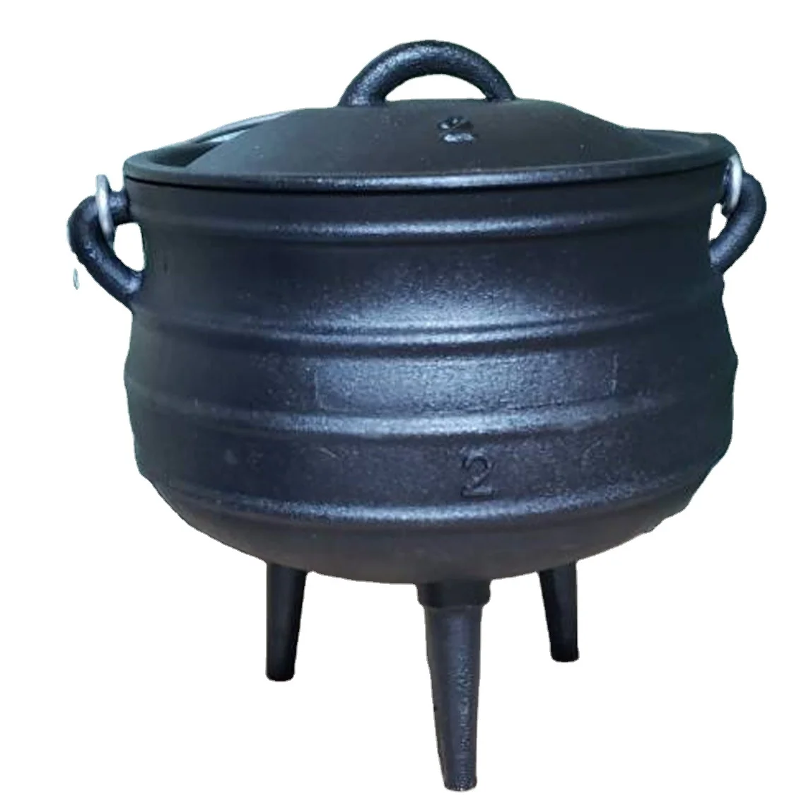 TOP QUALITY Different Sizes 3 Legs Cast Iron Camping Dutch Oven POTJIE POT Big Cauldron Stocked for SALE