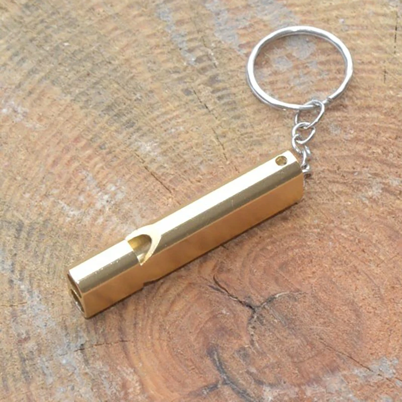 Aluminum Alloy Dual Frequency Best Survival Whistle Outdoor Tool