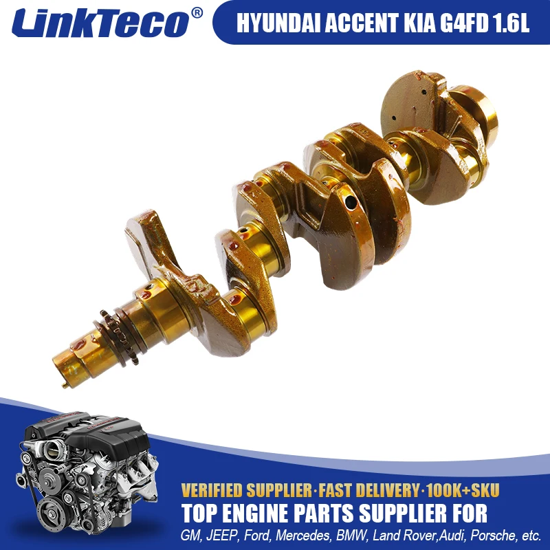 Linkteco Engine Overhaul Rebuild Kit Crankshaft Con-Rod Timing Chain Kit Set for Hyundai Accent Kia Rio Soul G4FD 1.6L 2012-2017
