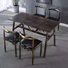 120*60 una mesa y cuatro sillas Placa de coche viejo