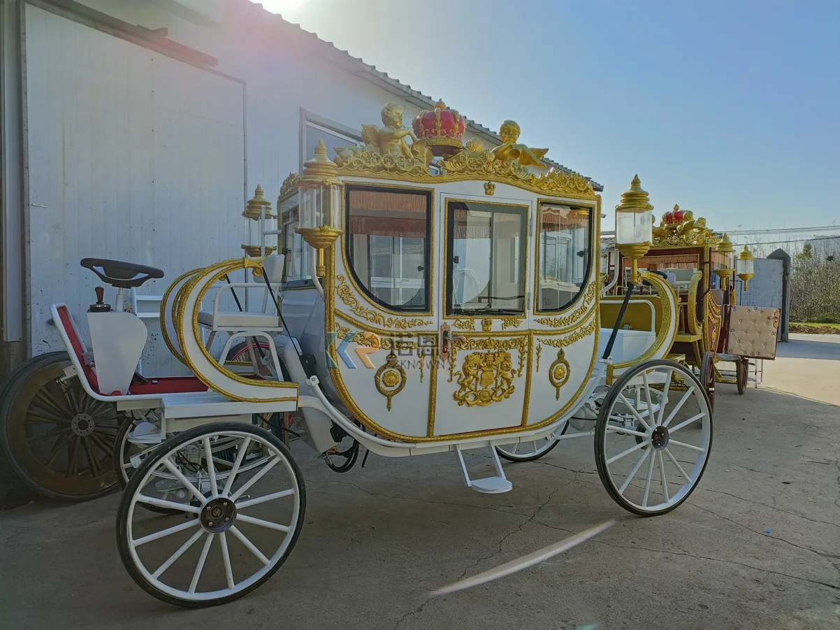 2023 Oem Royal Horse Drawn Carriage Summer Victoria Classical Rickshaw ...