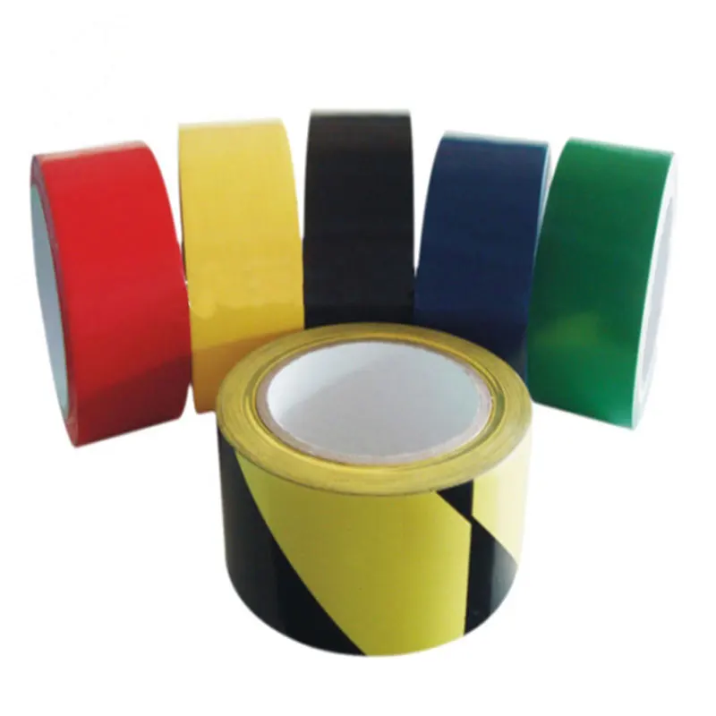 Custom Heavy Duty Pvc Floor Line Marking Tape Yellow Black Road Parking