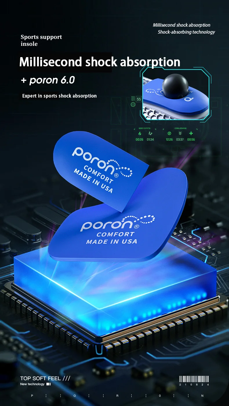 Custom Gel Shock Absorbing Sports Insoles Wholesale