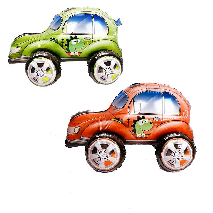 Wholesale baby inflatable car foil self-sealing balloon vehicles aluminum foil balloons for kids