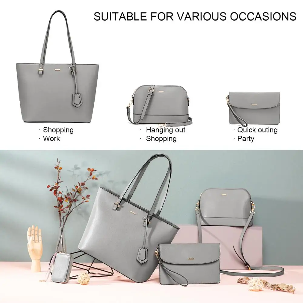 LOVEVOOK Borsa A Tracolla Donna In Pelle PU Trapuntata | Due Misure: M E L, Tracolla Regolabile, Tante Tasche