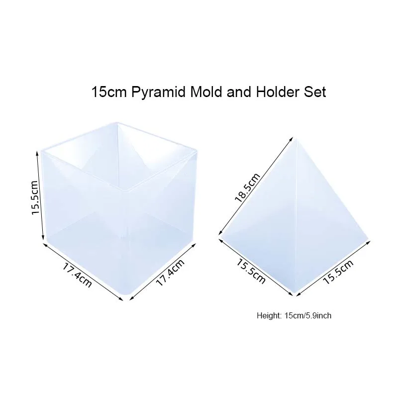 Large Pyramid Molds - Height 15cm/5.9inch, Silicone Resin Molds