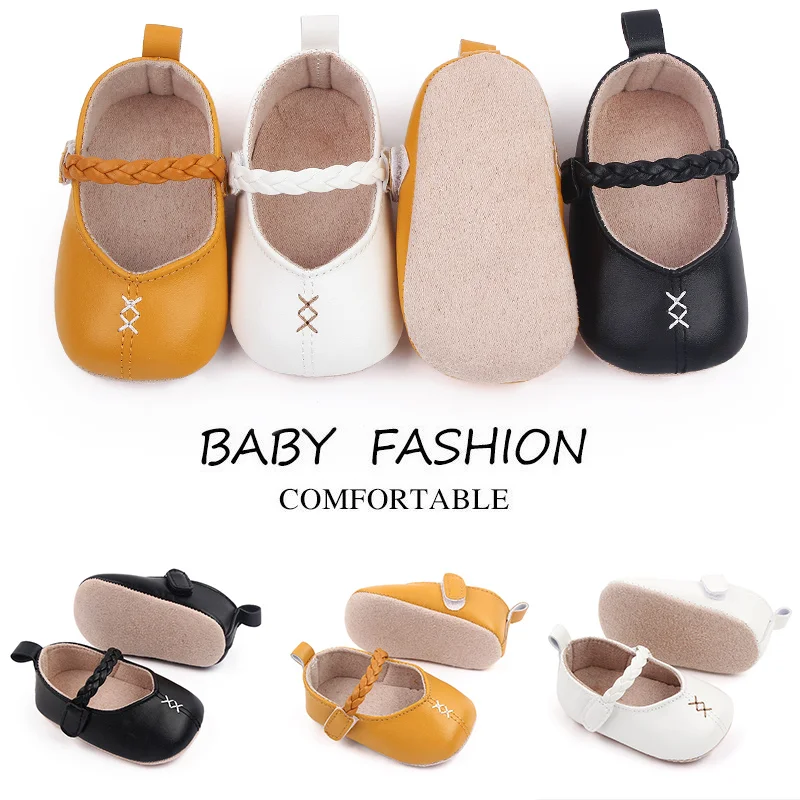 Directly Factory Hot Selling Cheap Soft Sole Newborn Infant Baby Shoes for Girls factory