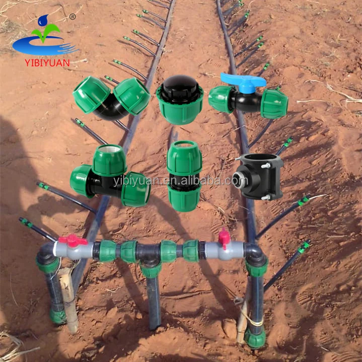 Watering Irrigation Drip System for Agriculture Kit Quick Connect Hose Valve Elbow Compression Hdpe Pipe Fittings