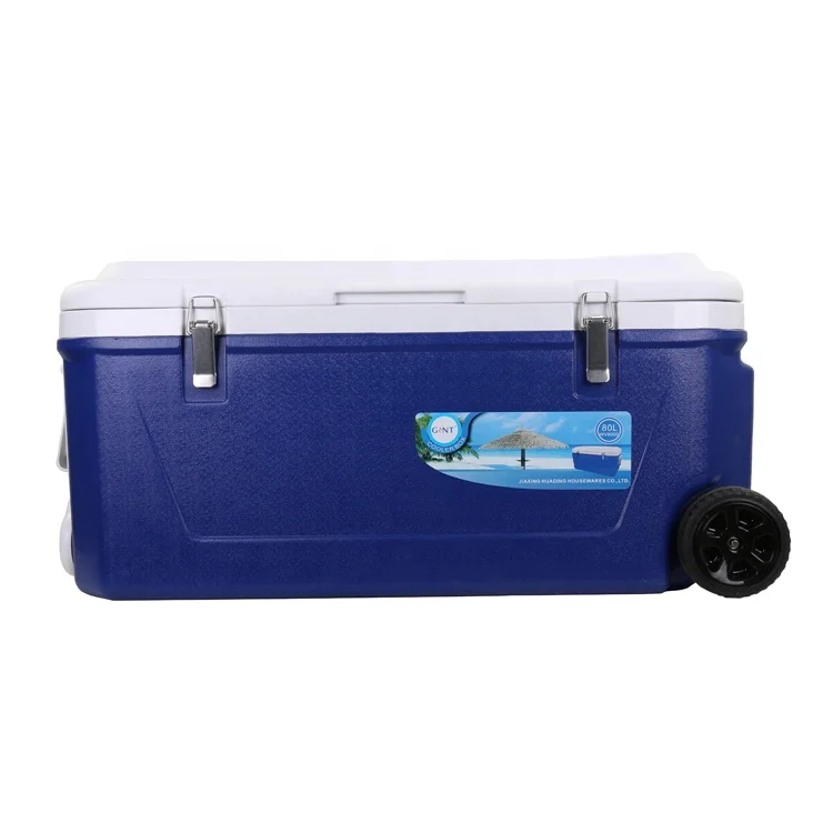 Gint 80L Big Capacity Insulated Cool Box with Wheels