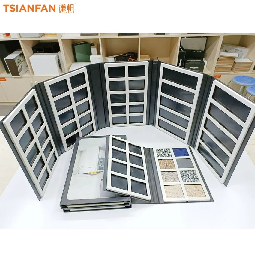 Wholesale Stone Display Custom Capacity Quartz Plastic Specimen Book Cardboard Catalog Granite Folder Marble Tile Sample Books