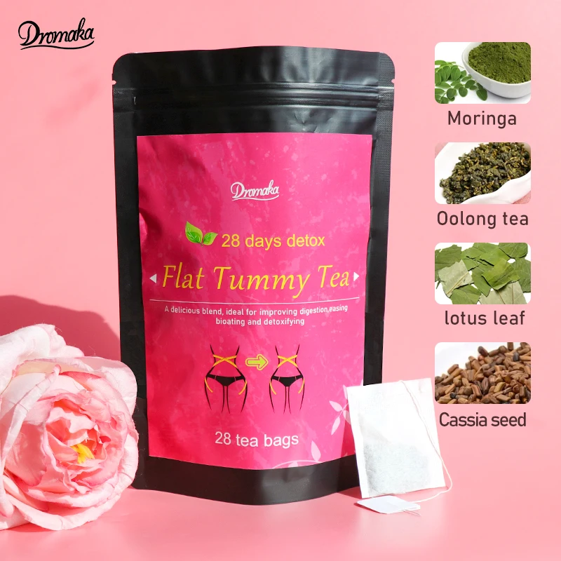 Private Label 28 Days Weight Loss Slimming Tea With Moringa Detox Flat ...