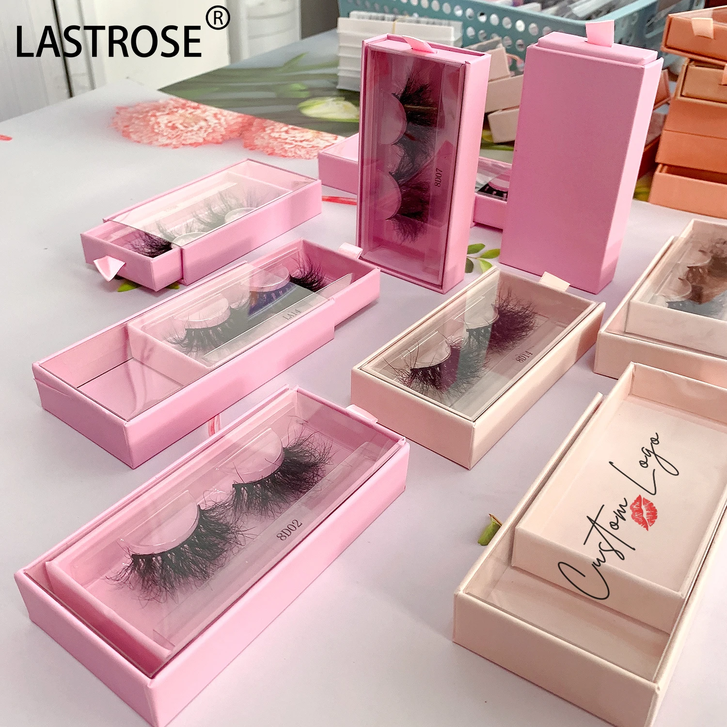 Eye Lashes Box Empty Unique Eye Lash Packaging With Custom Logo Luxury