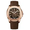 6 rose brown - silicone band