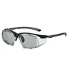 Black frame color-changing lenses