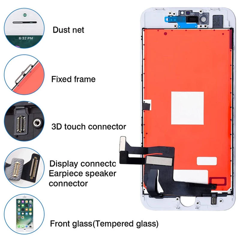 Оптовая продажа, ЖК-дисплей для мобильного телефона, сменная панель сенсорного экрана для iPhone 5 6G 7G 8G X 11, ЖК-дисплей TFT