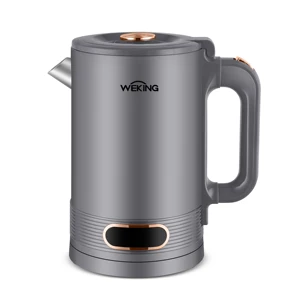 New Design Portable Kettle 1.7L Chinese Brands Appliances Custom Color Double Layer Kettle for Household Appliances Home
