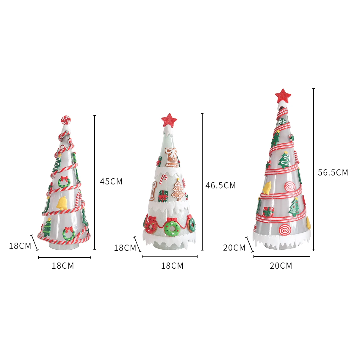 2022 new arrival glass Christmas tree hand blown glass table ornament lighted tree details