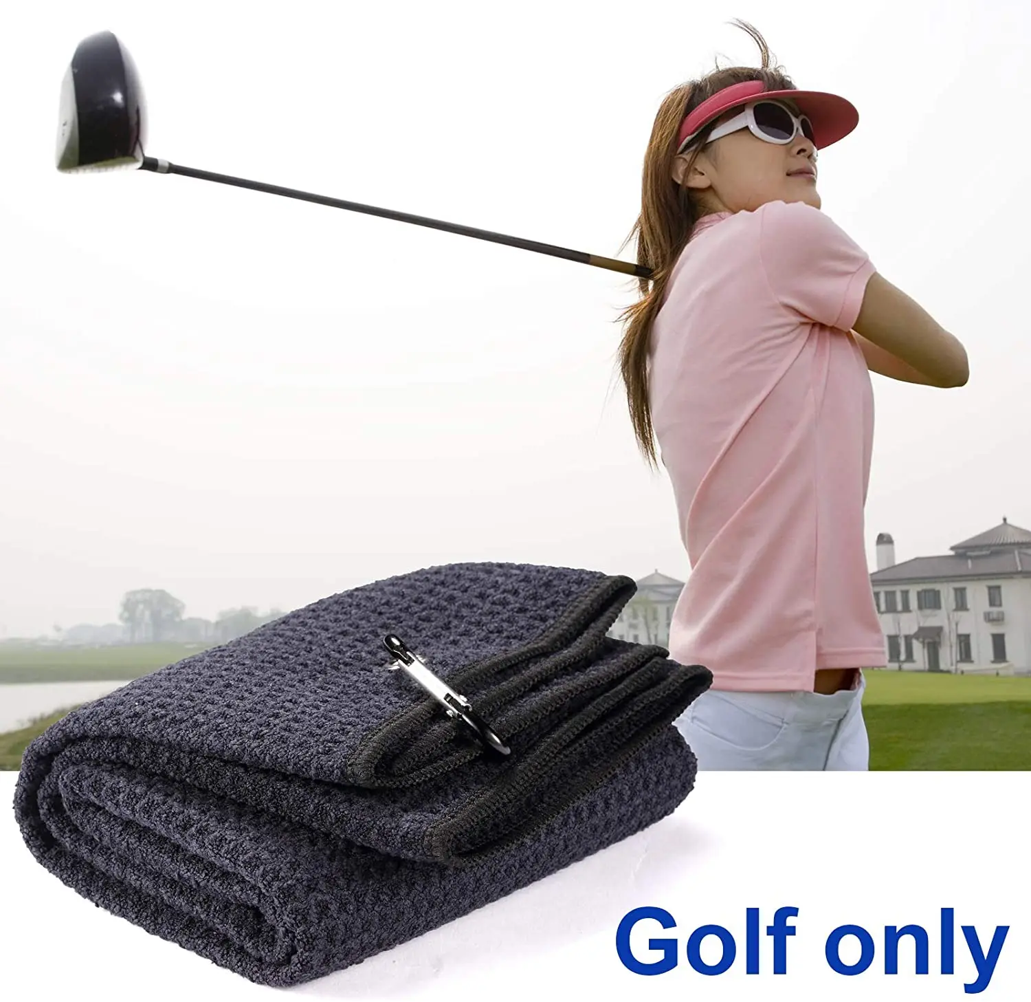 Custom Xxl 16x28 & 18x24 Waffle Golf Towel Printed Microfiber