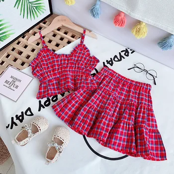 Design Sweet Lovely Boutique Two Piece Clothing 2021 New Fashionable Top Quality Spring Ruffles and Letter Printing Kids Girls