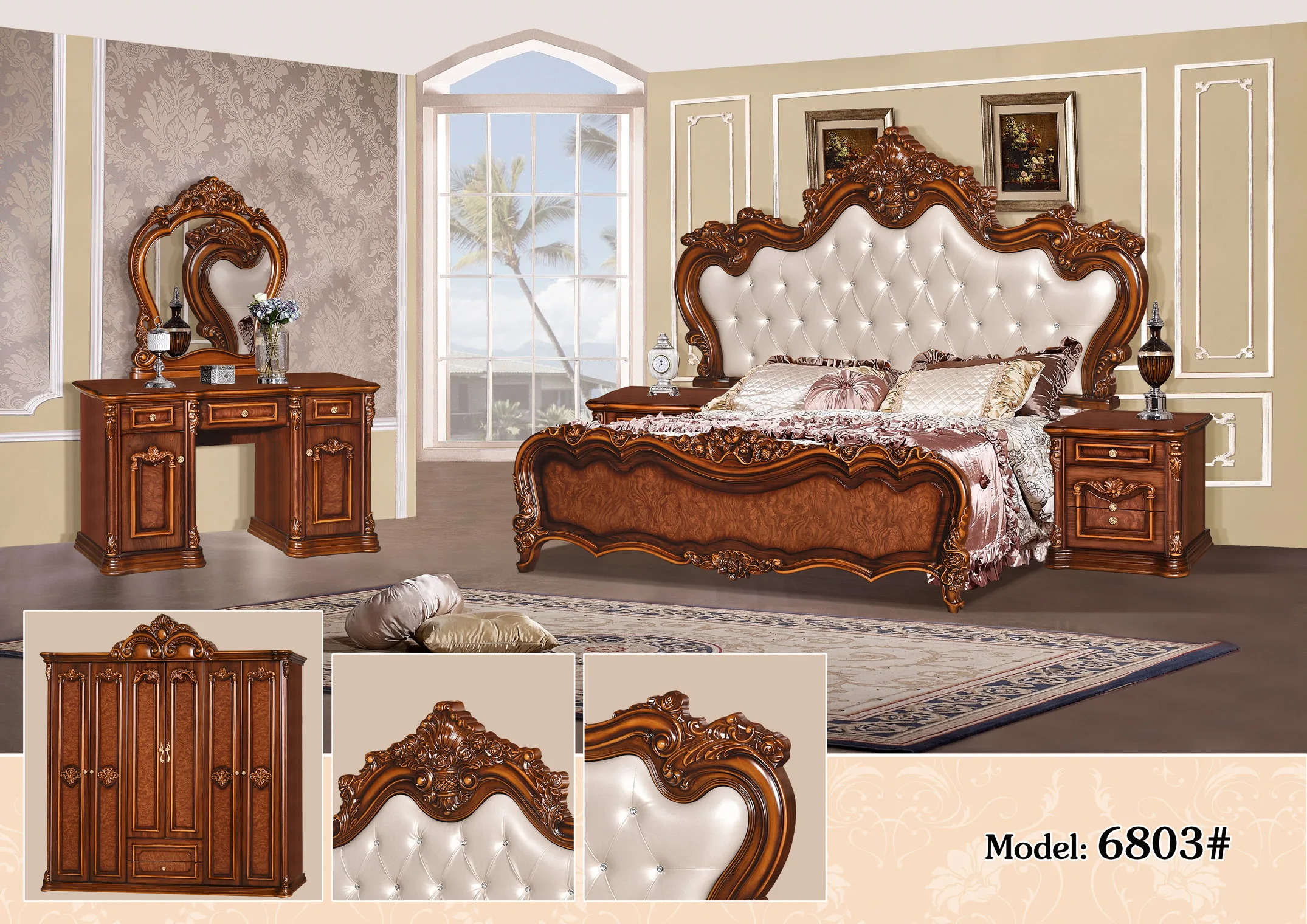 Turkish Design Luxury Bedroom Furniture Set - Buy Classic Bedroom Sets ...