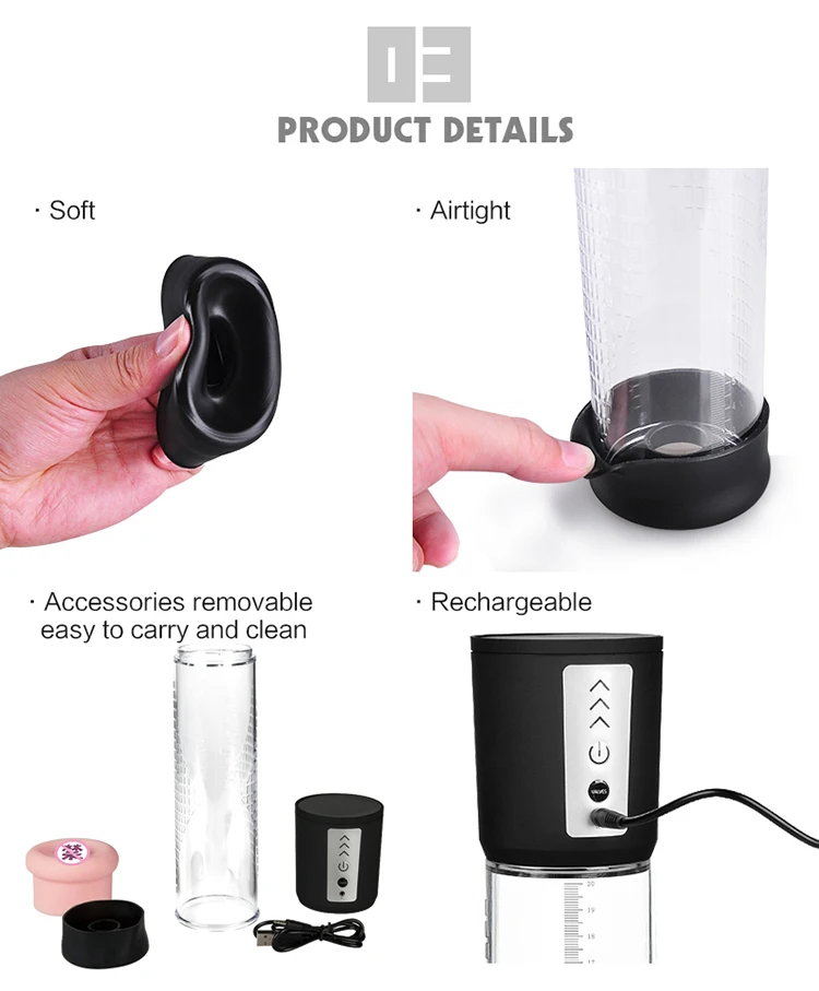 2021 New Air Penis Pump Sex Toys For Men Male Masturbator Penis Penis Vacuum Pump photo