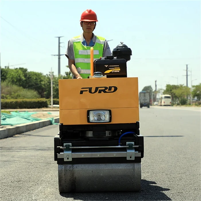 Tennis Court Compaction Small Vibratory Hand Roller Compactor