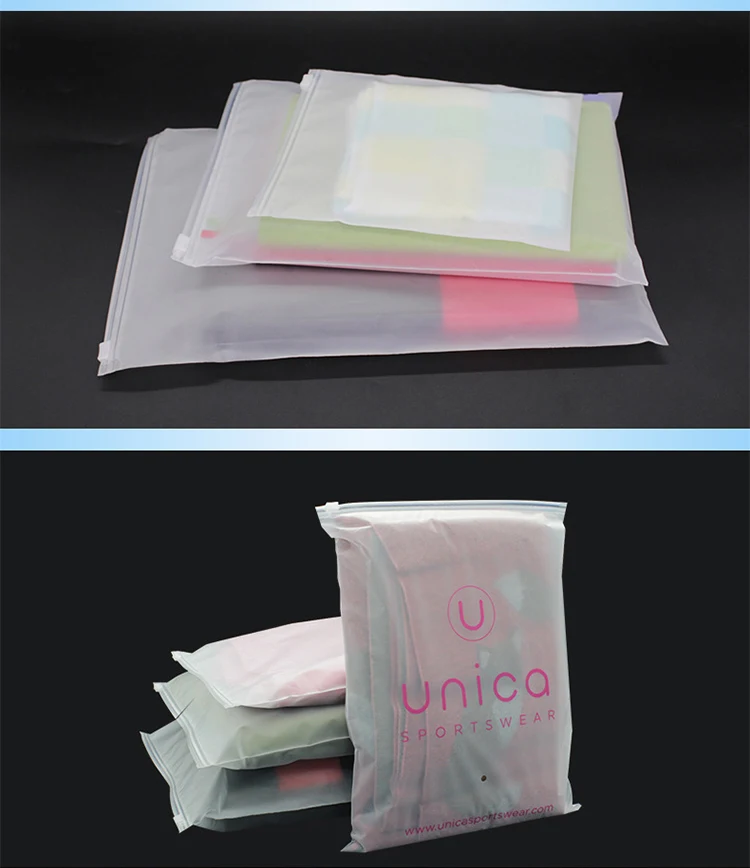 Zgcx Cpe Slider Ziplock Clothes Packaging Poly Bags Matte Custom