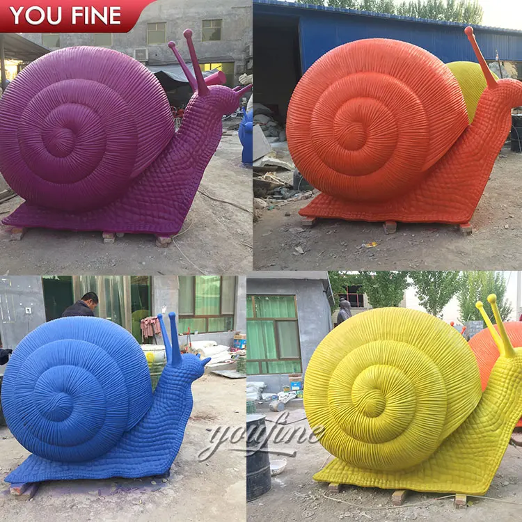 JARPSIRY 3 statuine a forma di lumaca realistiche in miniatura, accessori da giardino per bonsai, decorazione artigianale