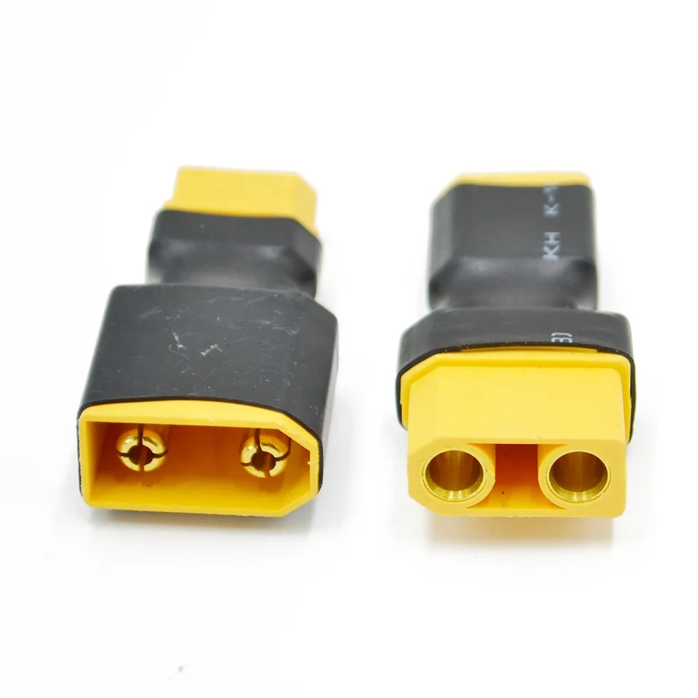 LINSYRC 2-Pack Adaptateur 2-Mâles à 1-Femelle Connecteur Série Prise XT90 avec Câble en Silicone 10CM 10AWG pour Hélicoptère Quadrirotor à Batterie RC