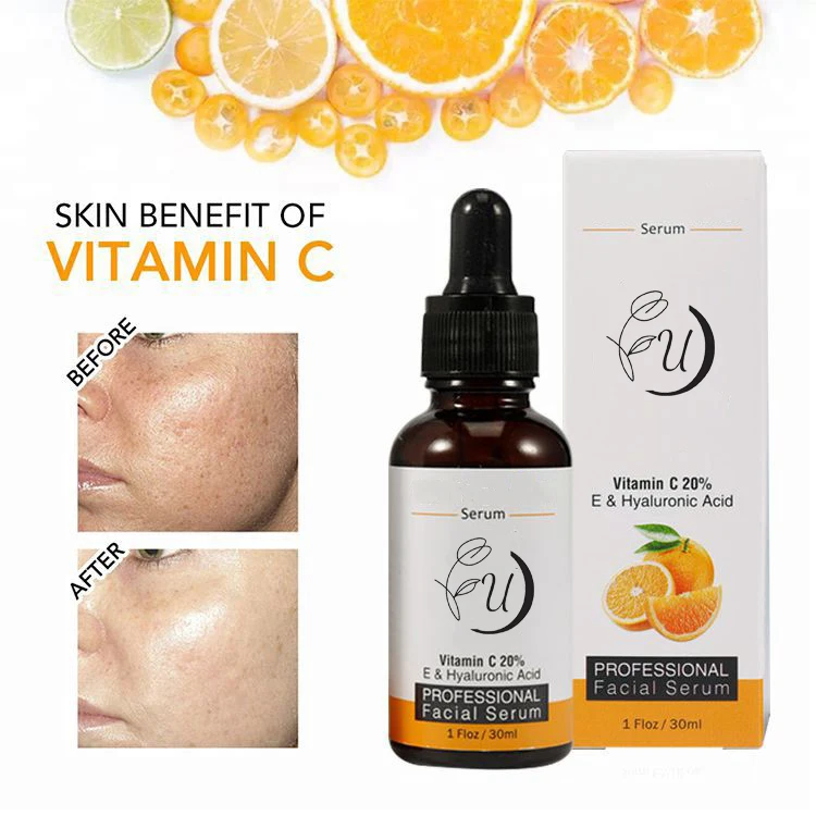 Private Label OEM 30 ml Vitamin c Serum for Face Wholesale Whitening Professional Skin Care Vitamin C Serum