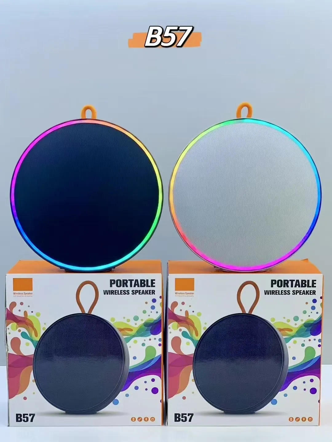 The New B57 Wireless Blue Tooth Speaker, Portable Outdoor DJ Subwoofer, 40W  High-power Rechargeable Series Player Speaker