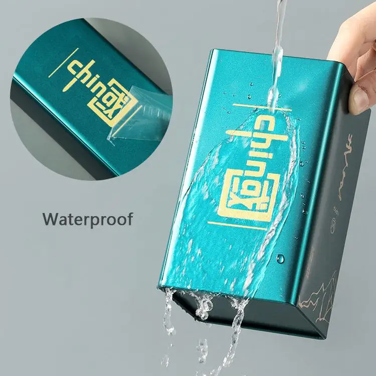 CS Custom Waterproof 3D Transfer Stickers Self-Adhesive Metallic Logo Labels UV Model Number Custom Metal Letter Toothpaste